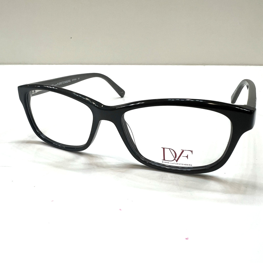 NEW Diane von Furstenberg DVF 5054 001 Glossy Black Eyeglasses Frames 50-15-135